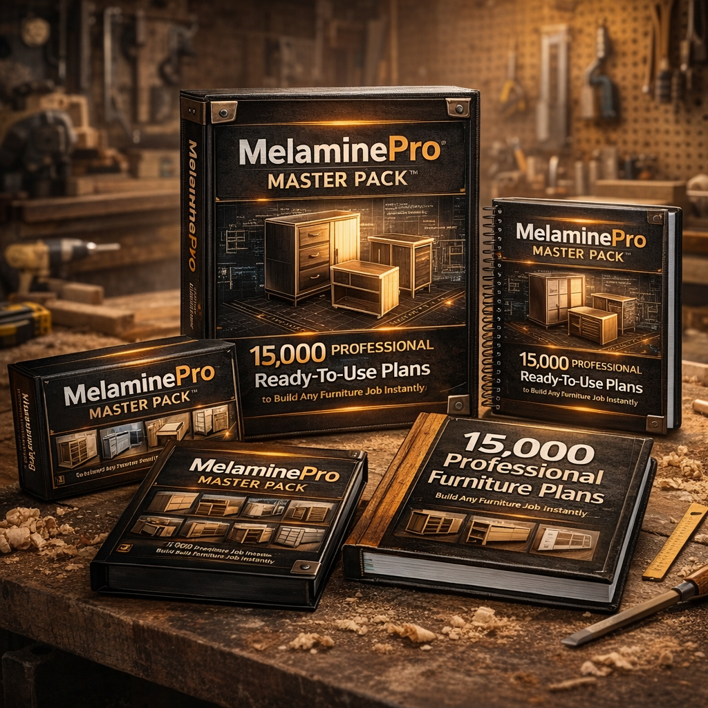 MelaminePro Master Pack™ - 15.000 Professional Ready-To-Use Plans to Build Any Furniture Job Instantly