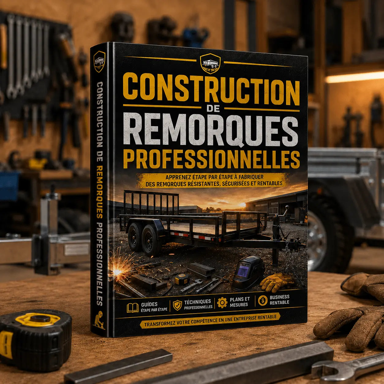 CONSTRUCTION PROFESSIONNELLE DE REMORQUES + 8 BONUS EXCLUSIFS GRATUITS